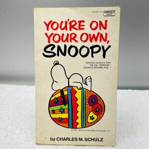 GVUC Book: "You're On Your Own, Snoopy," Charles M. Schulz, Paperback, 1975